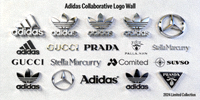 知名运动品牌Adidas合作Logo墙